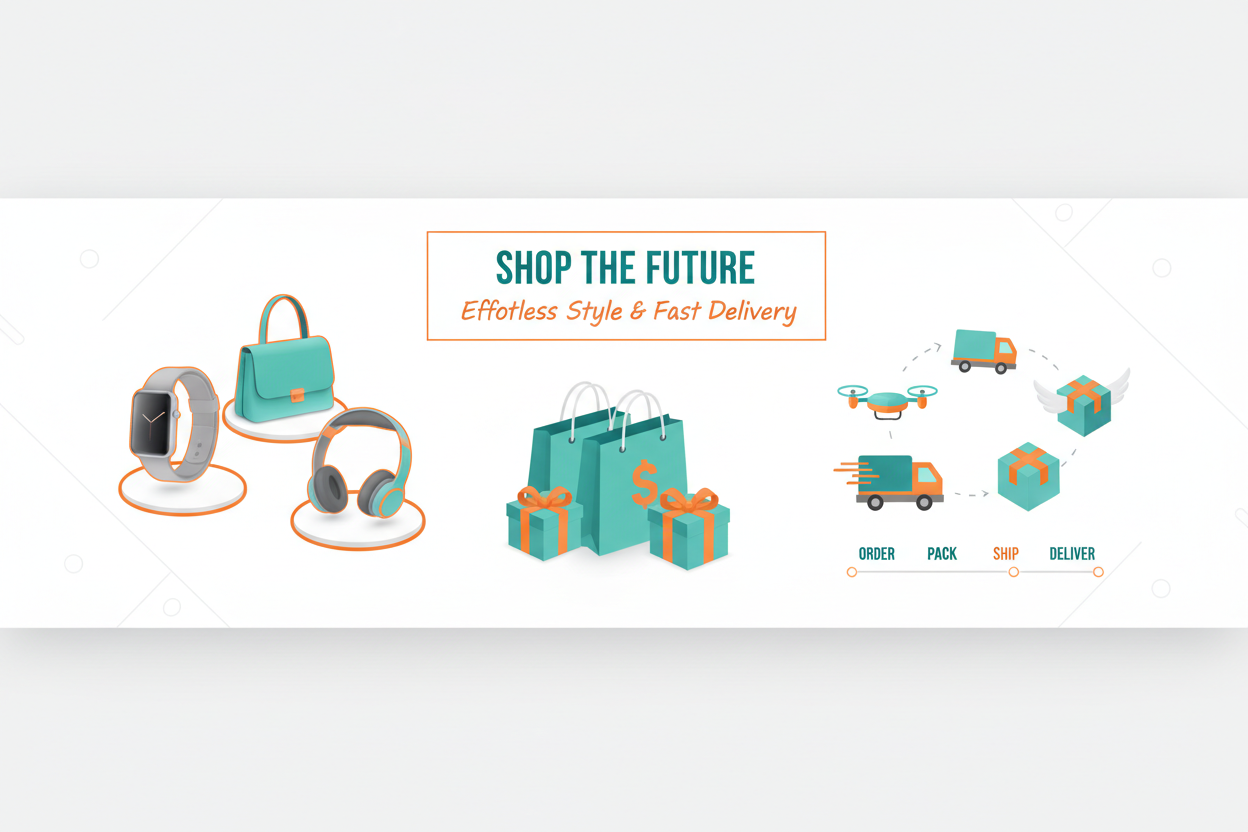 generate short and banner type ecommerce type 